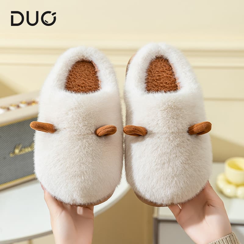 2025 New Plush Cotton Slippers Women's Winter Thick Soled Indoor Home Warm Winter Fur Slippers Women's Wholesale