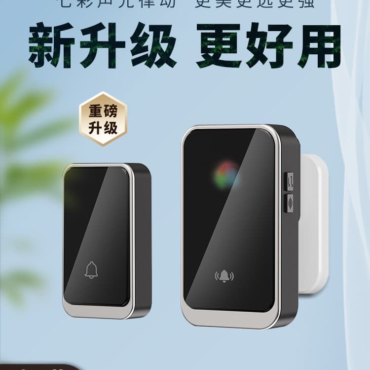 Wireless Doorbell for Home Use, Ultra-Long Range Electronic Remote Door Chime, No Plug Required, Entry Ding-Dong Door Bell, Elderly Caller