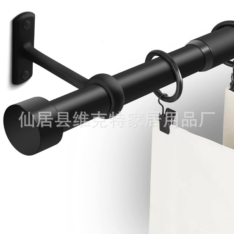 Cross-border factory direct sales Amazon TEMU spliced thread butt joint 22/25mm individually packaged telescopic curtain rods