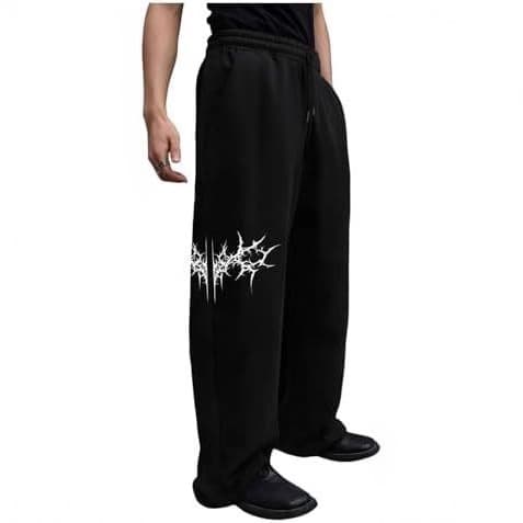 Autumn Men's and Women's High Street Drawstring Loose Slim Casual Pants Jazz Dance Hiphop Hip-Hop Printed High-Waisted Sweatpants