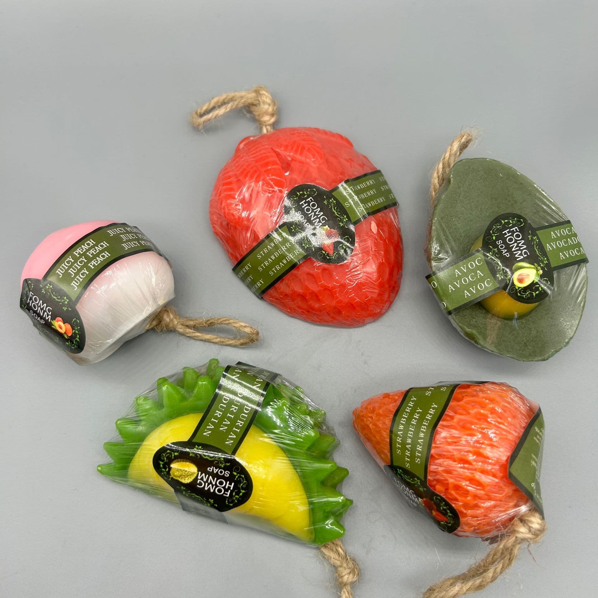 Thai Fruit Soap Gift Set, Hot Selling Fruit Soap Gift, Handmade Soap for Face and Body Wash, Cleansing
