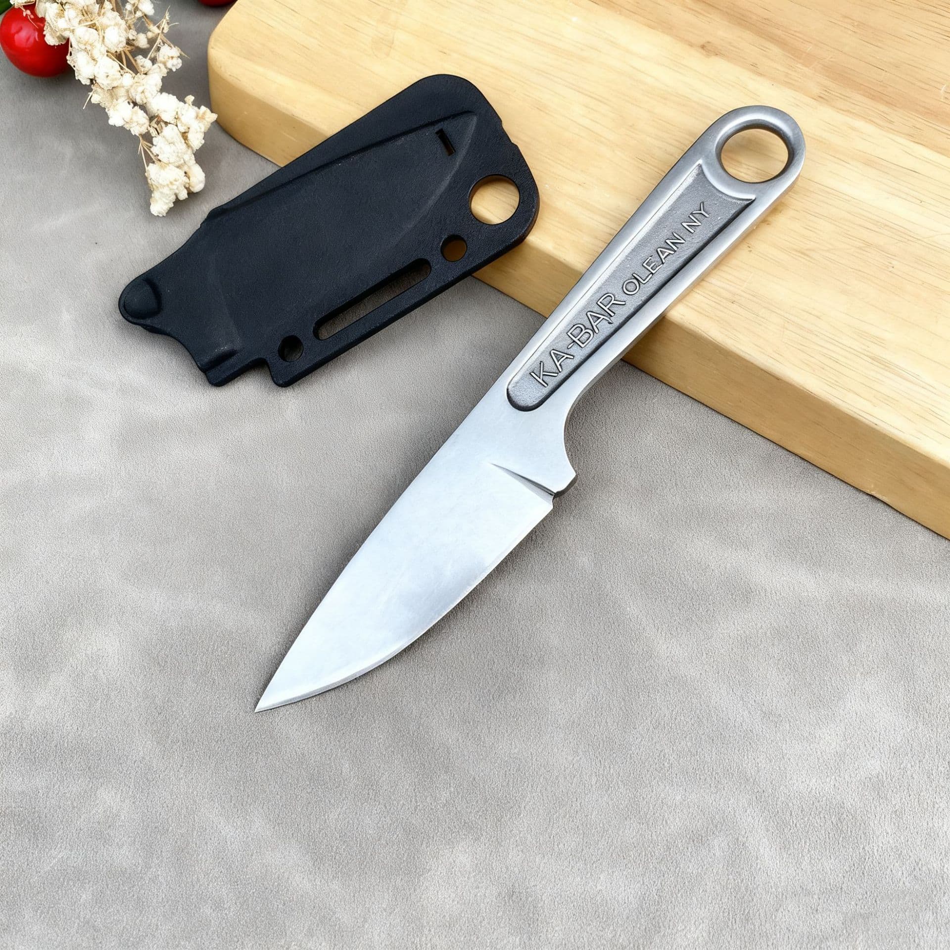 Cross-border KA-BAR 1119 Small Straight Knife Classic Wrench Knife High Hardness Portable Sharpened Straight Knife Outdoor Knife