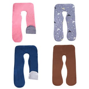 U-Shaped Pregnancy Pillow Waist Support Nursing Pillow Cover Crystal Velvet Washable Pregnancy Pillow Replacement Cover Factory Wholesale