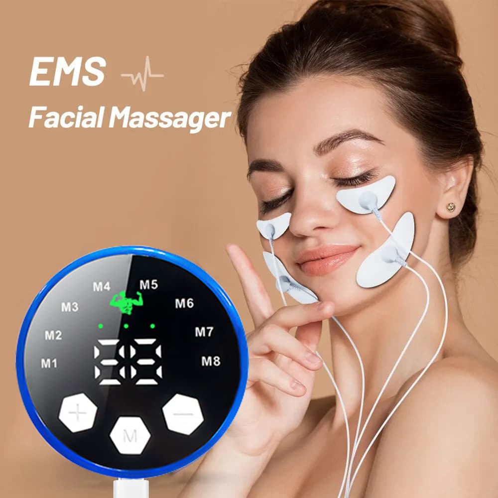 Cross-border Microcurrent Home Facial Massager Low-Frequency Pulse Beauty Device Firming Anti-Wrinkle Face Muscle Stimulator