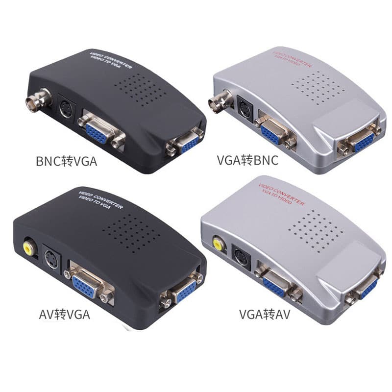 AV to VGA Video Converter RCA to Monitor AV TO VGA VGA TO AV Converter