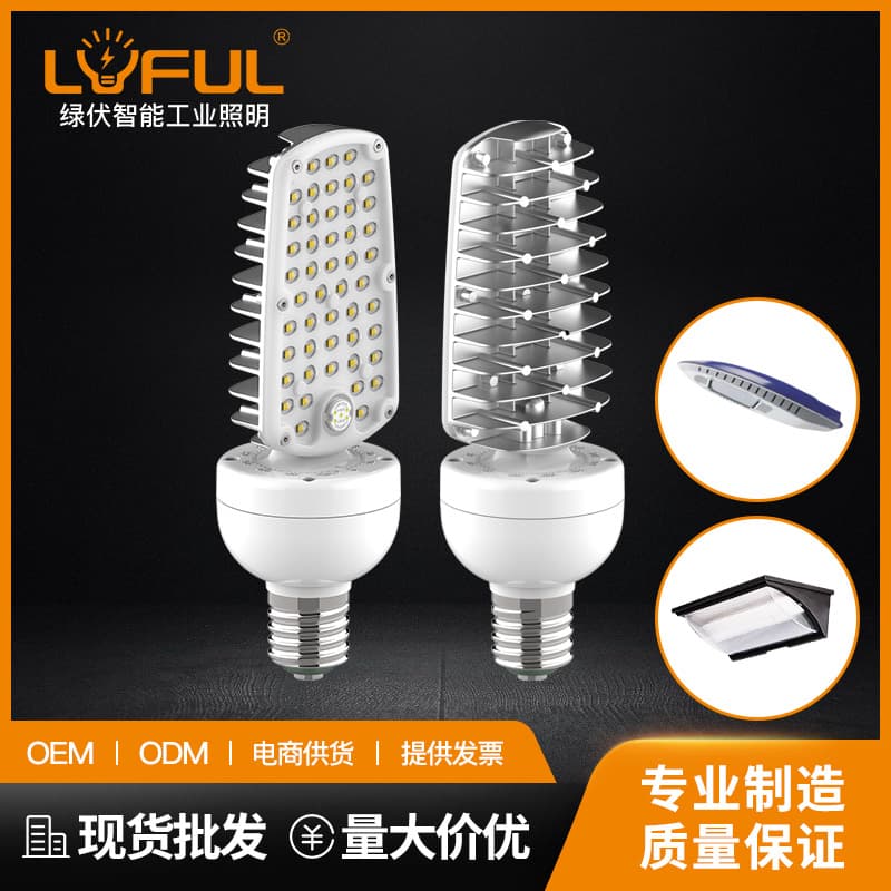 WP2 Single-sided LED Horizontal Insert Light 30W 40W 50W Outdoor Waterproof Bulb, Tri-proof Light Control Street Light Bulb