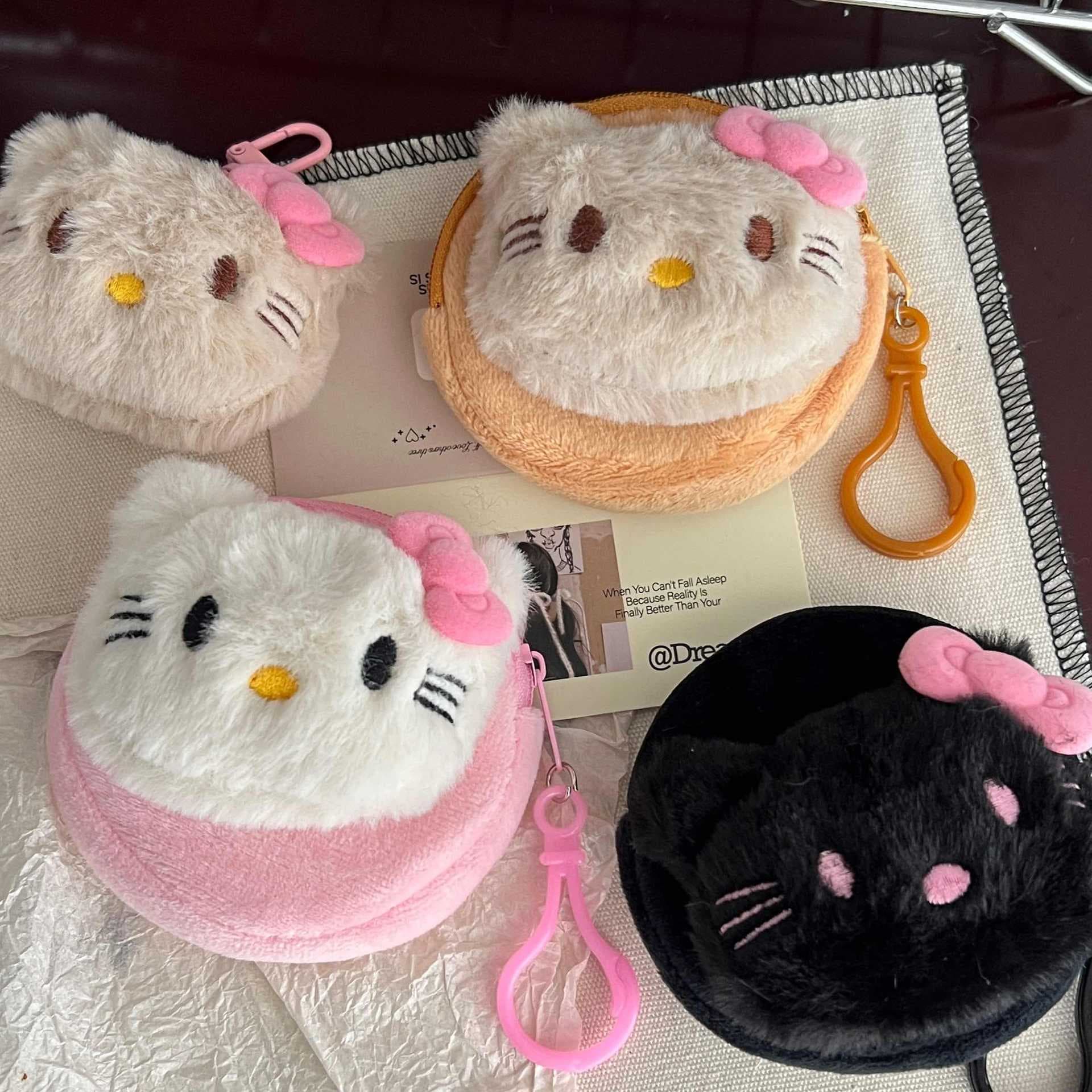 Girl's heart is hardened kt pendant coin purse student cute Hello Kitty plush bag pendant cartoon doll pendant