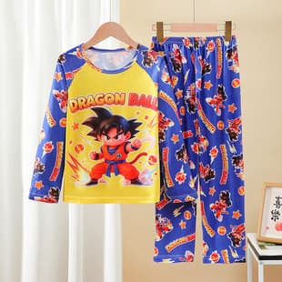 Children's Pajamas 2026 Spring/Autumn Cute Long Sleeve Top and Pants Set for Boys and Girls, Kids Homewear