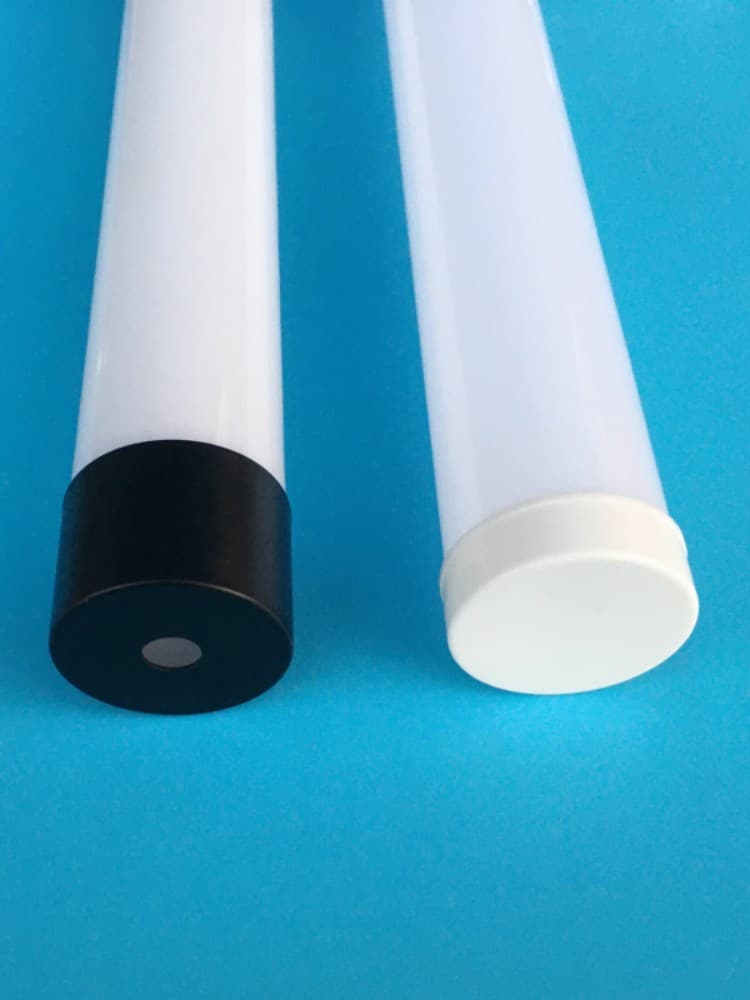 LED 50mm diameter linear wall lights, 320-degree rotatable decorative tubes for commercial spaces