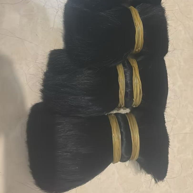 Manufacturer Wholesale Real Human Hair Bundles, Crystal Hair Extensions, Hand-Tied Wigs, Seamless Wig Bundles, Natural Long Straight Real Human Hair