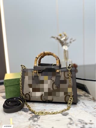Cross-Border Women's Bag Wholesale, Retro Handheld Bamboo Bag, Casual Large-Capacity Women's Shoulder Crossbody Bag, Cross-Border Bags