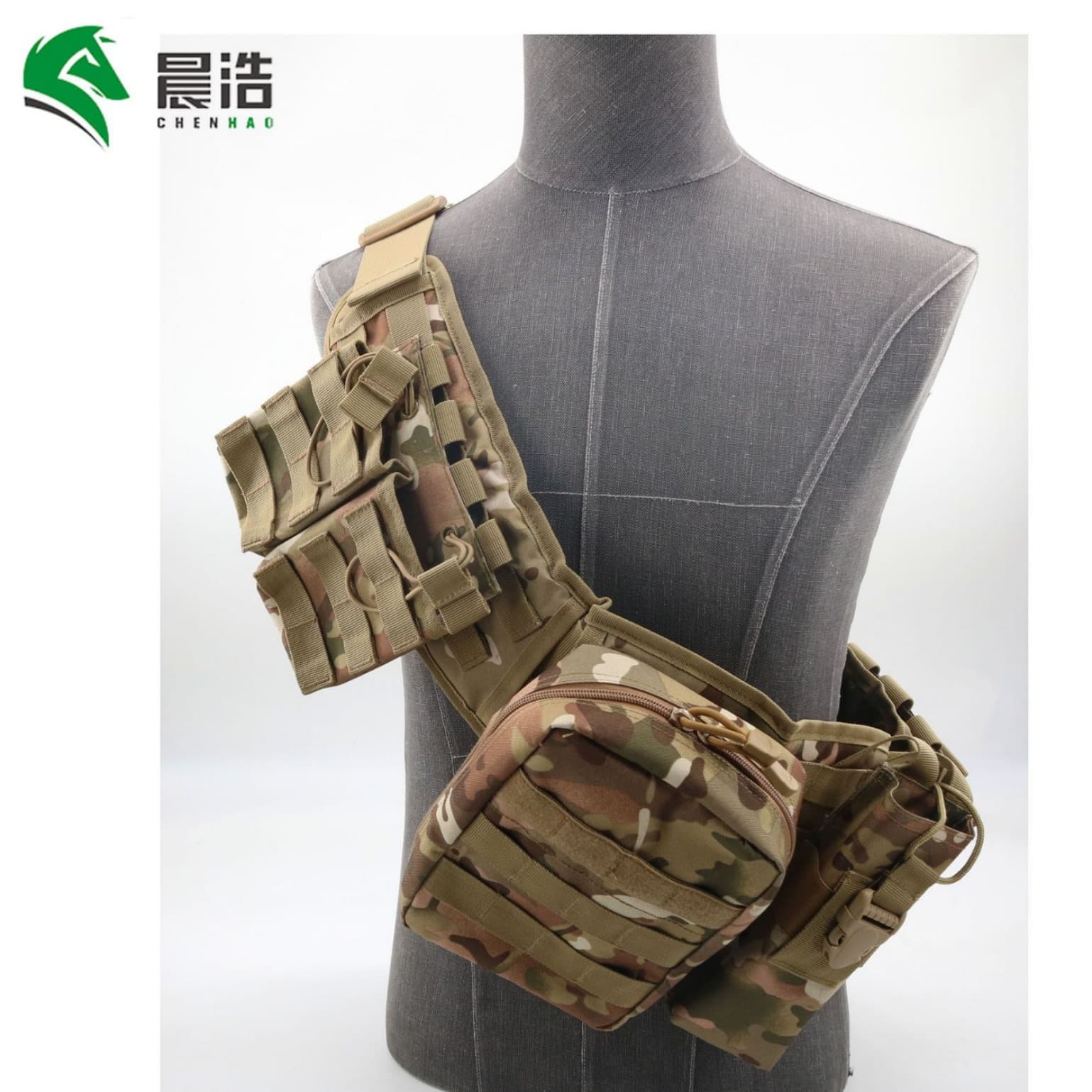 Chenhao New Tactical Waist Belt Outdoor Multi-Functional Modular Belt Military Fan Training Gear Camouflage MOLLE Belt