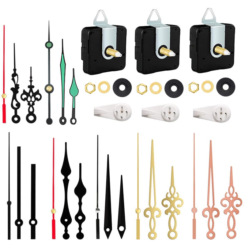 Amazon's best-selling 3 clock movements + 7 sets of needle quartz clock movement DIY kit silent wall clock movement repair