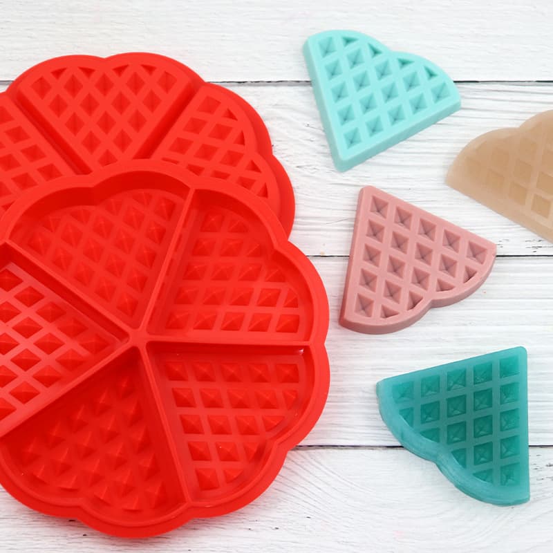 Dubi Direct Sales Silicone 5-Heart Waffle Mold Flower Pancake Mold Baking Tool Silicone Mold