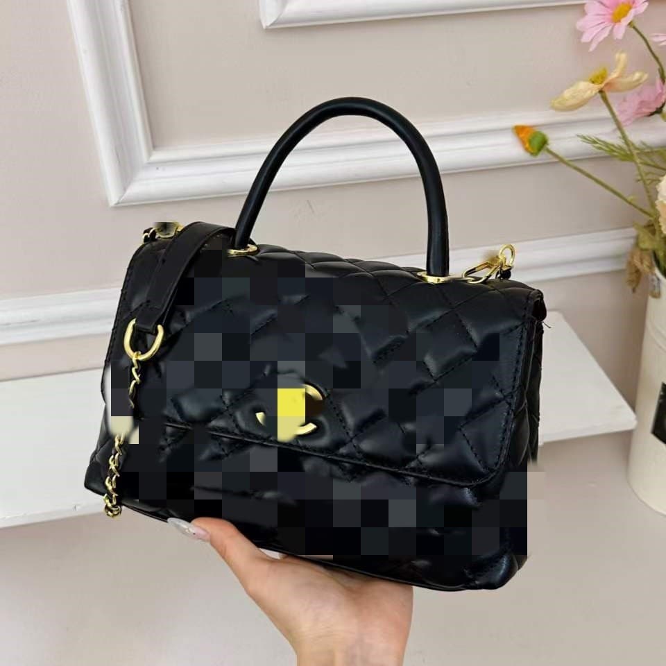 Cross-border women's handbag 2026 new style Chanel-inspired embroidered diamond quilted chain bag shoulder crossbody small square bag