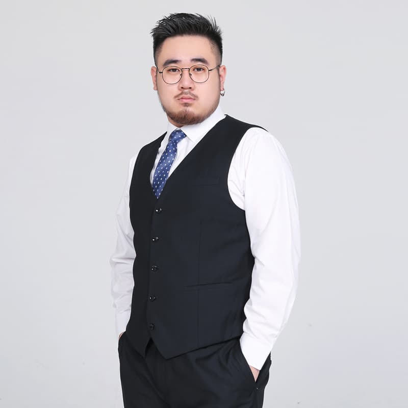 Plus-size men's suit vest for spring and summer, trendy best man's vest for chubby men, autumn