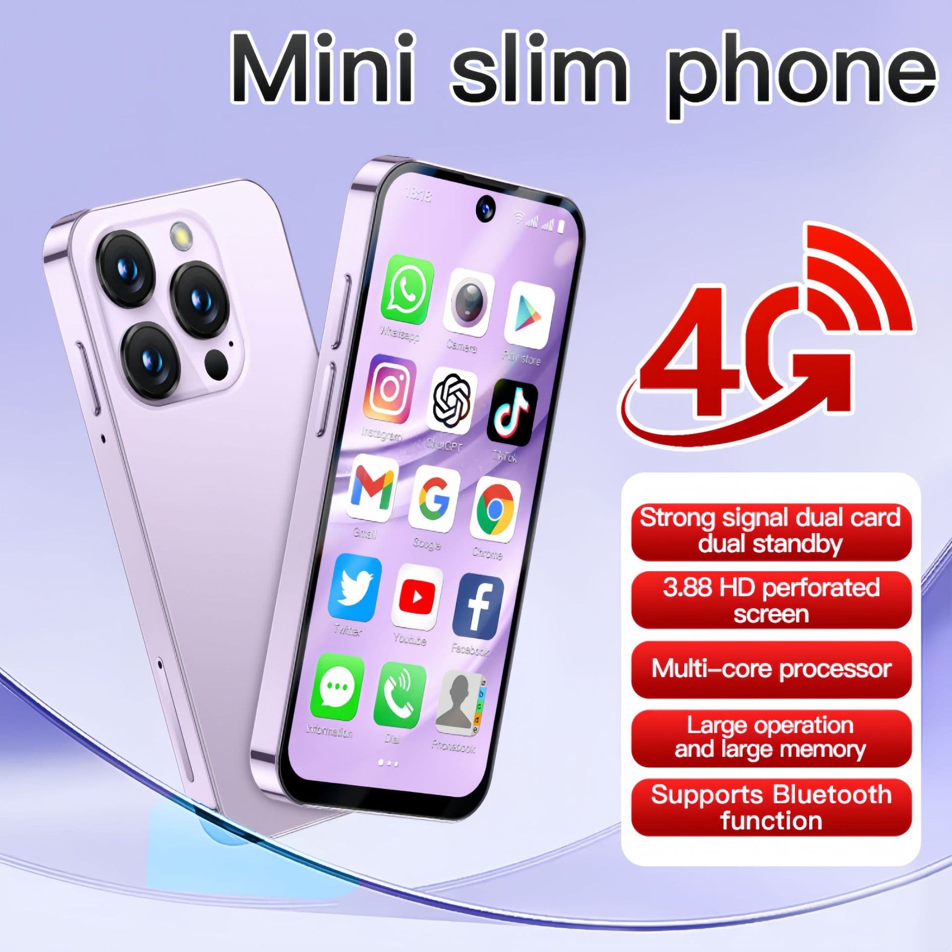 High-end global band 4G network GPS smart phone XS19Pro Google OTG Android 12 WIFI