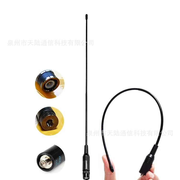 RH-771 Walkie-Talkie Antenna 144/430MHz High Gain Communication UV Dual-Band Antenna with SMA/BNC/TNC Connector