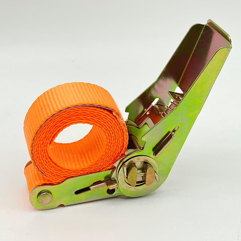 Export Supported 25mm Wide Hookless Tying Strap Polyester Truck Tying Strap Extended Thickened Export In-Stock Wholesale