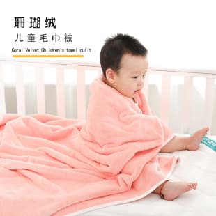 Infant Bath Towel Newborn Baby Bath Wrap Blanket Baby Large Towel Swaddle Blanket Coral Fleece Thickened