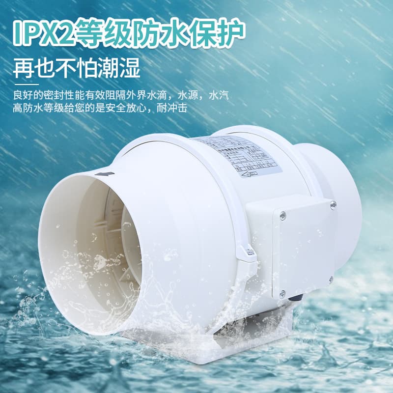 Source factory plastic circular duct pressurized fan, ventilation fan for kitchen/bathroom grease (4-inch/6-inch)