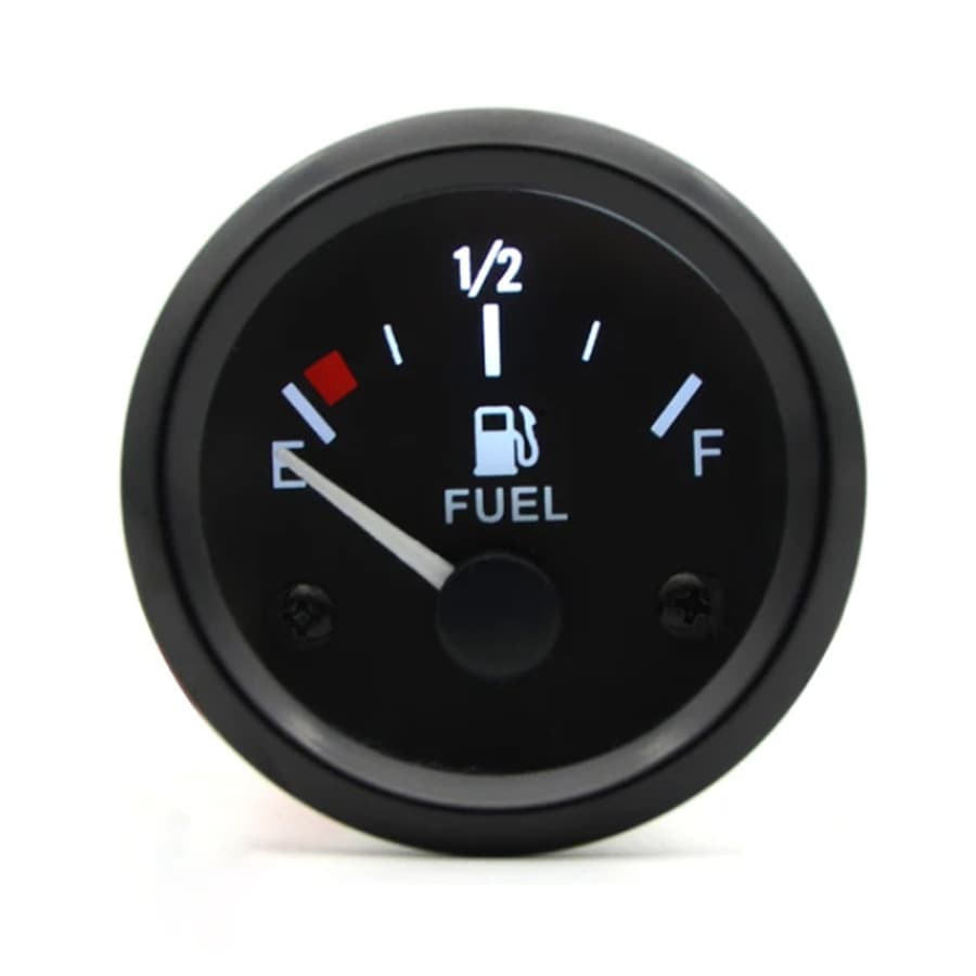 Wholesale Car Modification Instrument Fuel Gauge 2 Inch 52MM White Pointer 12V Green or White Shell Available