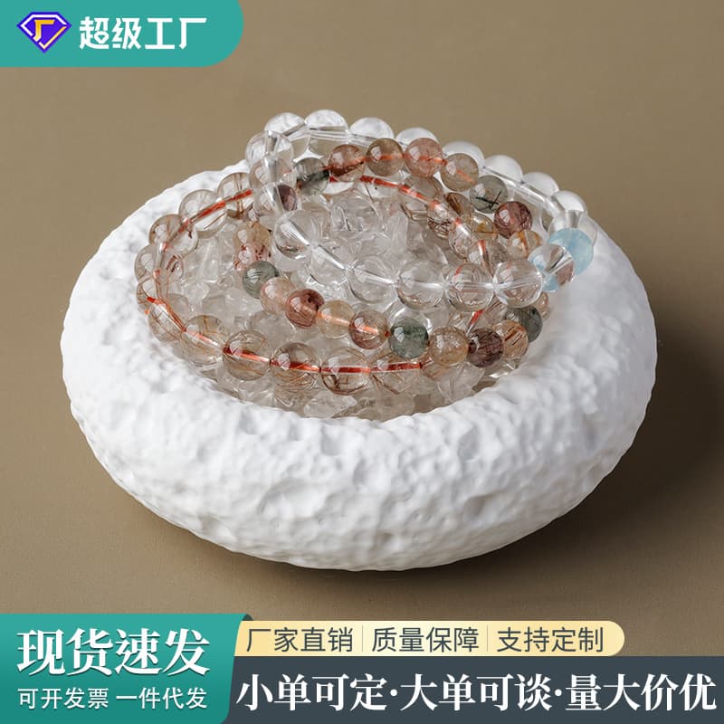Natural Crystal Pink Purple White Crystal Gravel Demagnetization Bowl Ornaments Gypsum Imitation Volcanic Rock Aromatherapy Bowl Ornaments Wholesale