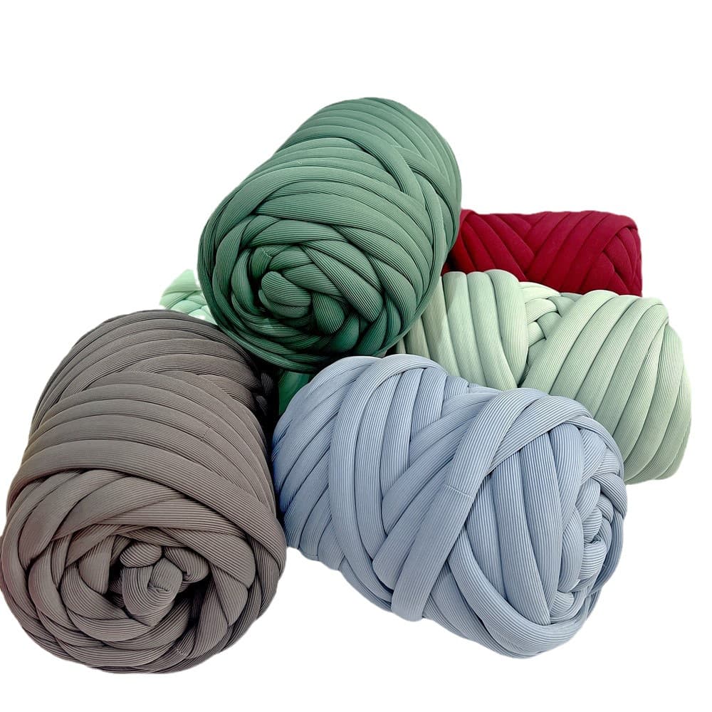 2023 New Stripe Diy Thickened Icelandic Cloth Strip Handmade Knitted Bag Blanket Cat Nest Line Cool Feel Home Decor