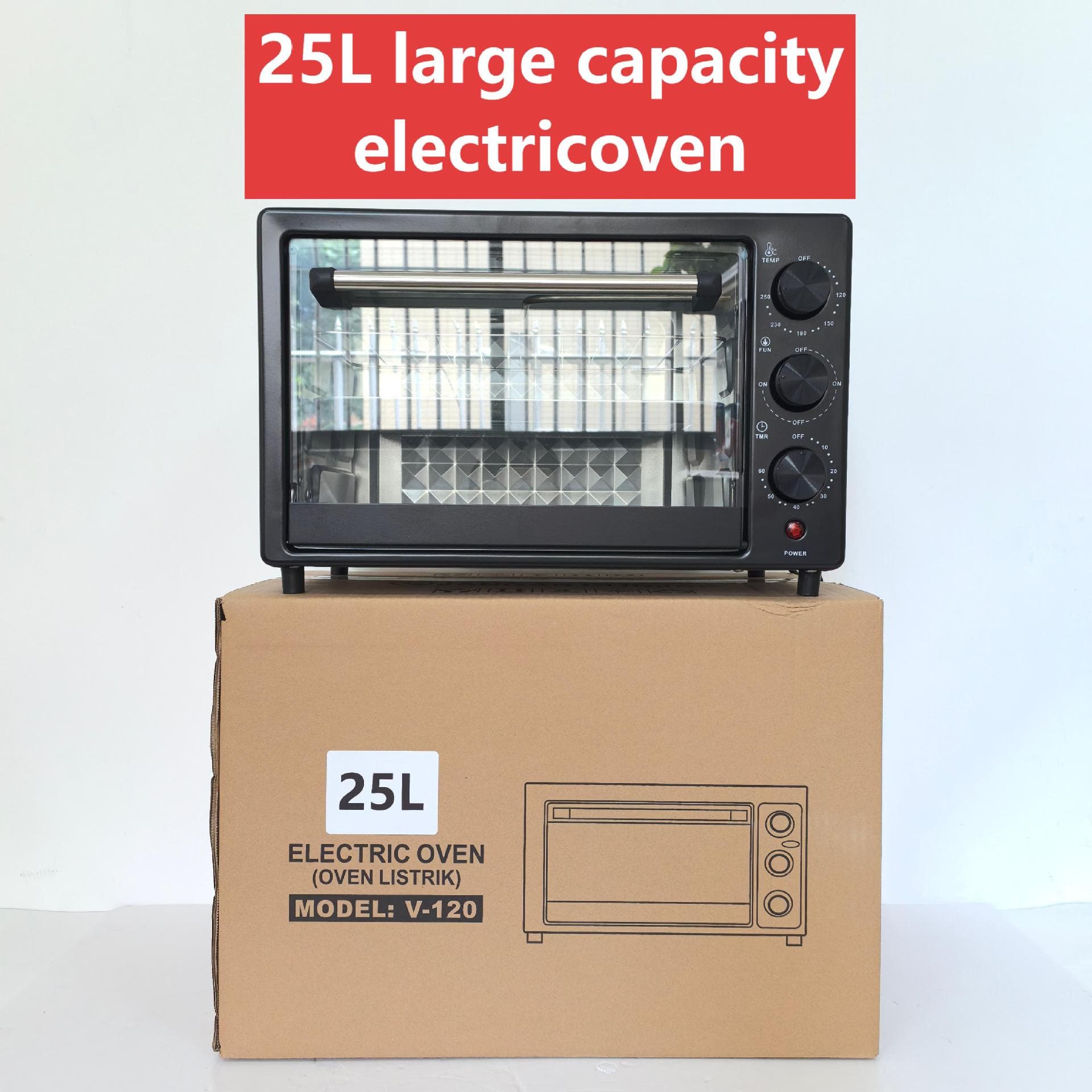 25L multifunctional oven export household small double-layer baking electric oven 12L25L48L bread baking box