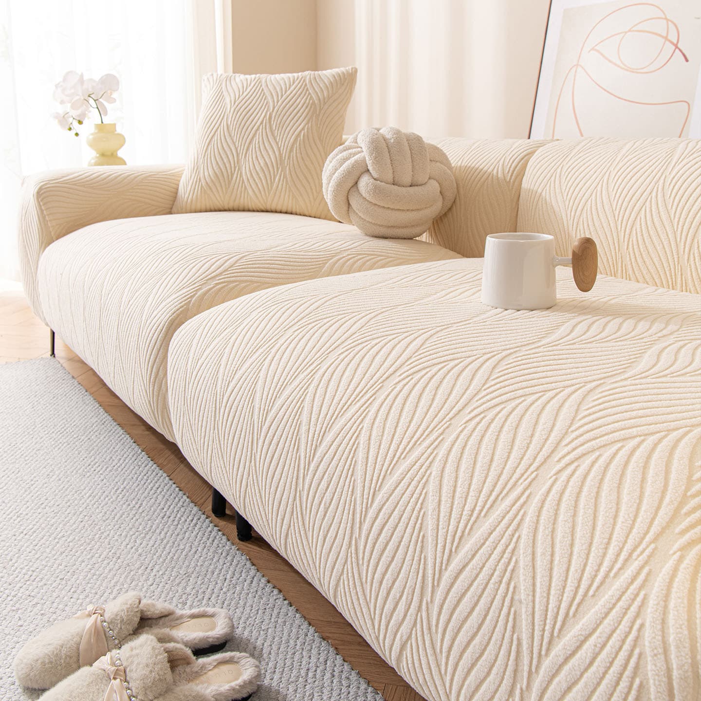 Cross-border exclusive supply of simple style jacquard velvet sofa cover 2026 new four-season universal fixed anti-slip all-inclusive universal cover