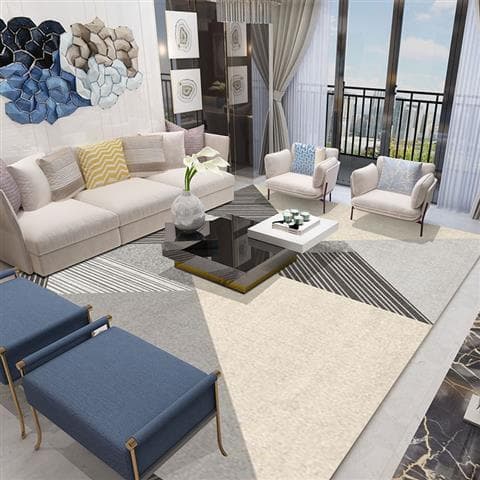 Factory direct sales Nordic coffee table floor mat modern simple bedroom bedside blanket room full of large area living room carpet