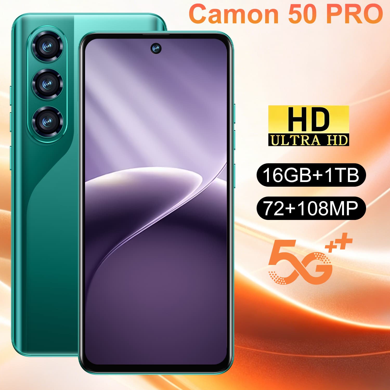 Cross-border popular smartphone Camon 50 Pro, 7.3-inch 16G+1T Android available from manufacturer, can be shipped on behalf of TK