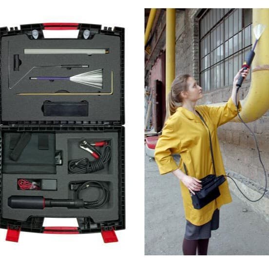 K2.2 Digital Electric Spark Leak Detector Voltage Range 2.5-40kV for Anti-corrosion Coating Thickness Detection up to 16mm