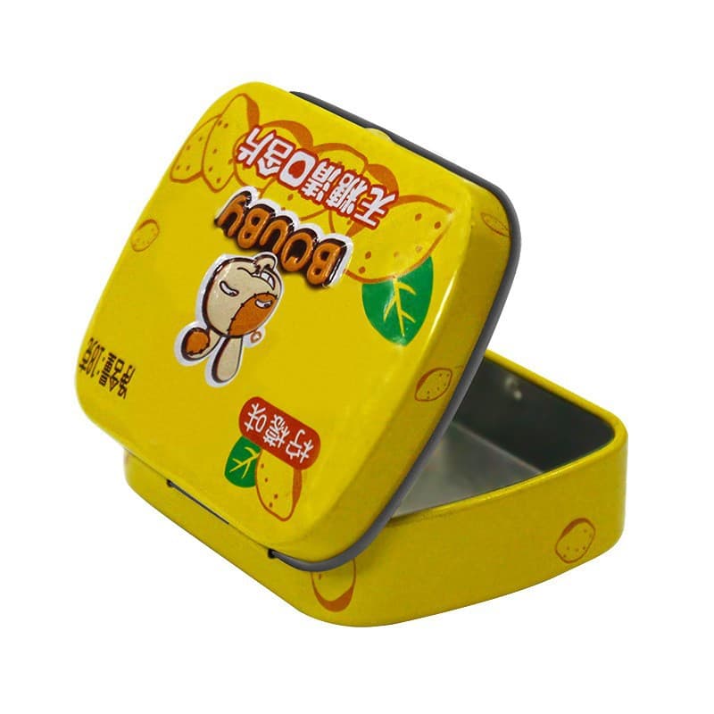 Customized flip-top candy tin box packaging, convenient to carry pill box, pressure-resistant and moisture-proof tinplate exquisite small tin box