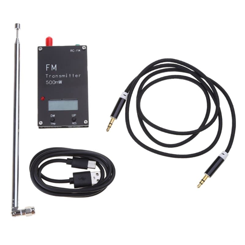 FM Transmitter Stereo Input 500Mw FM Transmitter Type C Port