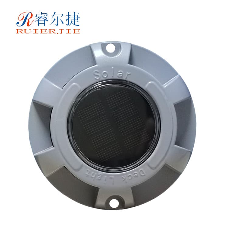 Factory Direct Solar Buried Light Cast Aluminum Deck Ground Light Road Warning Raised Spike Step Light
