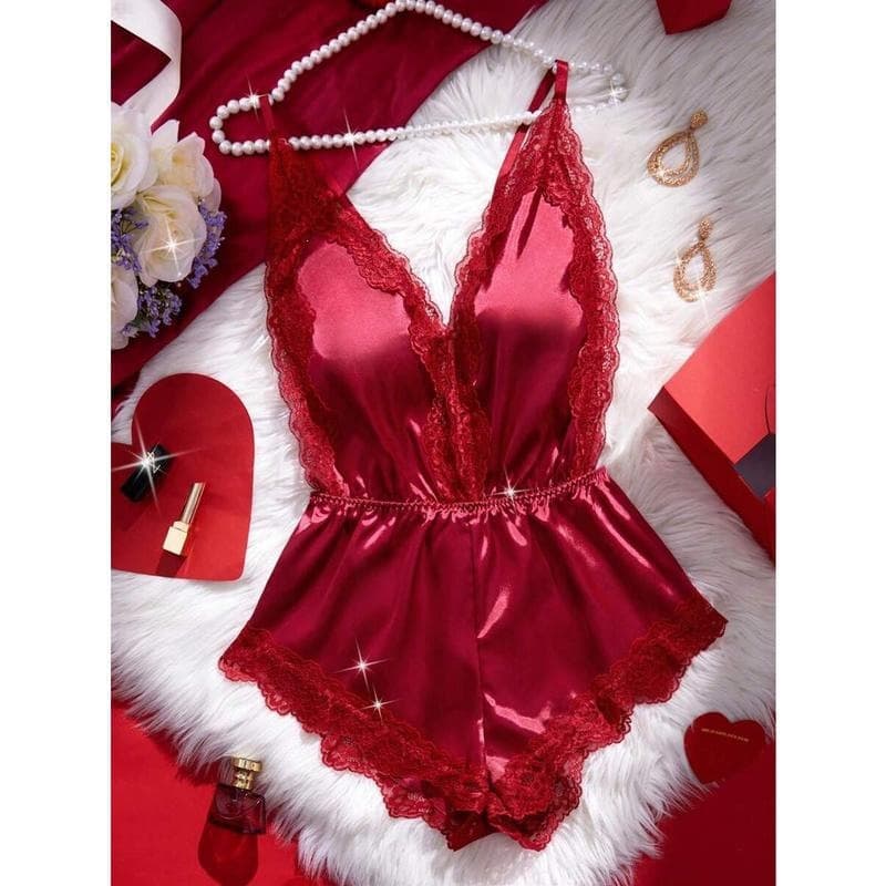 G 15441 Thin Satin Nightgown Cross-border Europe and America Amazon
