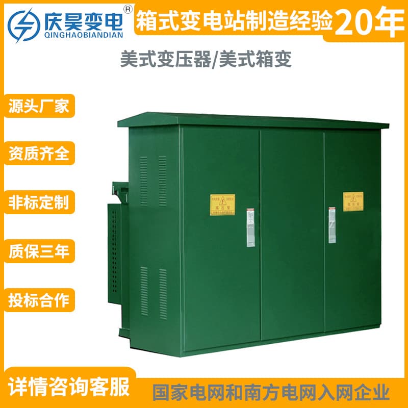 Box transformer ZGS 50 100 160 200 250 315 400KVA 10KV American-style box transformer
