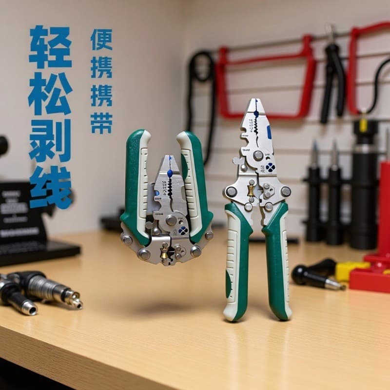 Cross-border Supermarket Exclusive New 18-in-1 Folding Wire Stripper Multi-functional Electrician Special Pliers Winding Crimping Wholesale