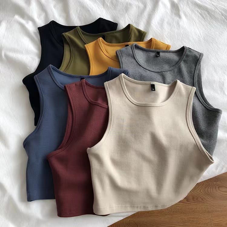 Spring Summer Short Slim Vest Women High Waist Slim Fit Elastic Short Sleeve T-shirt Underwear Seamless Top