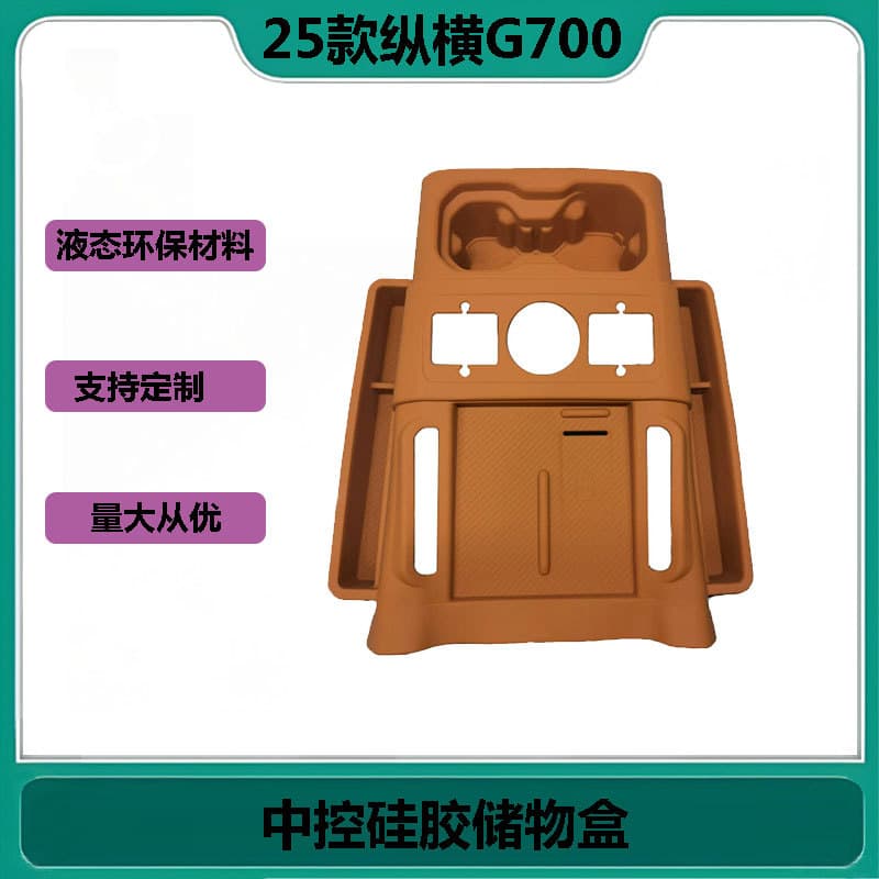 Compatible with Chery Jetour Zongheng G700 Center Console Silicone Pad Cup Holder Mat Interior