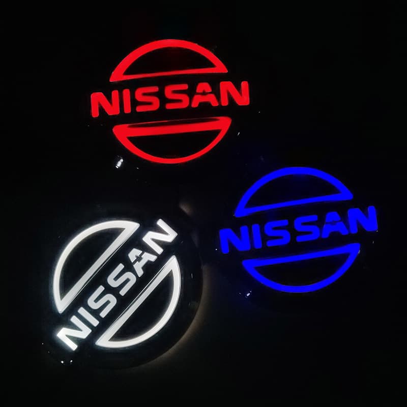 5D LED Emblem Light for Nissan Tiida Teana Tail Light Cold Light Car Emblem Light
