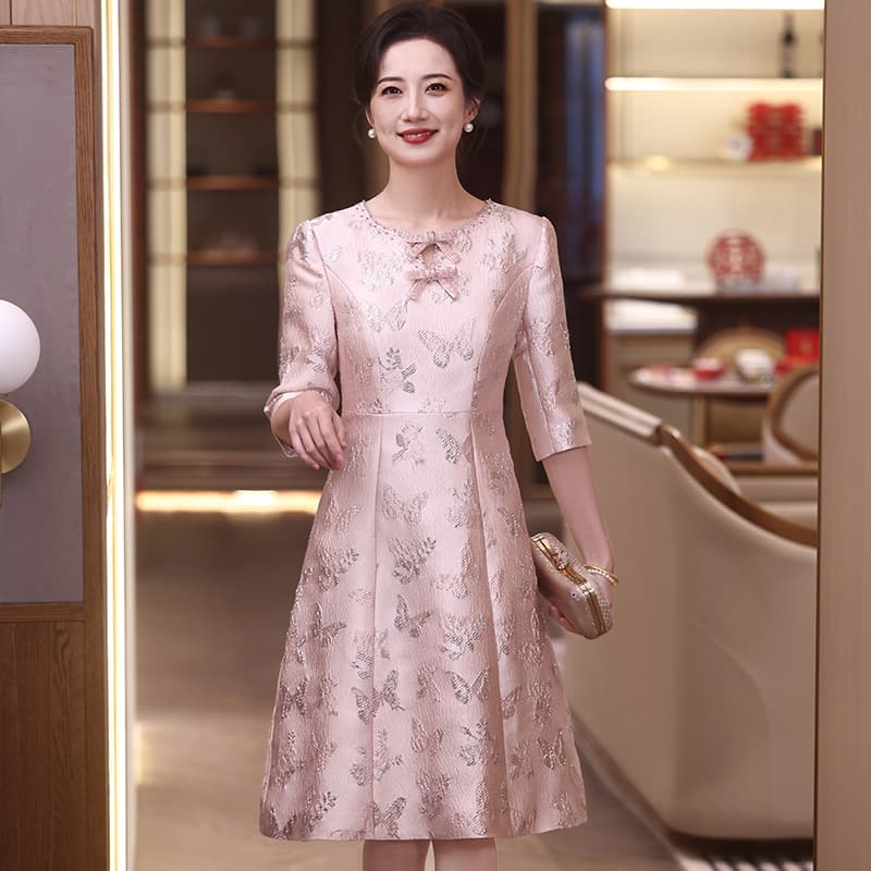 Mother's Elegant Dress Wedding High-End Gown Set for Mother of the Bride Wedding Banquet High-End Long Dress Factory 938
