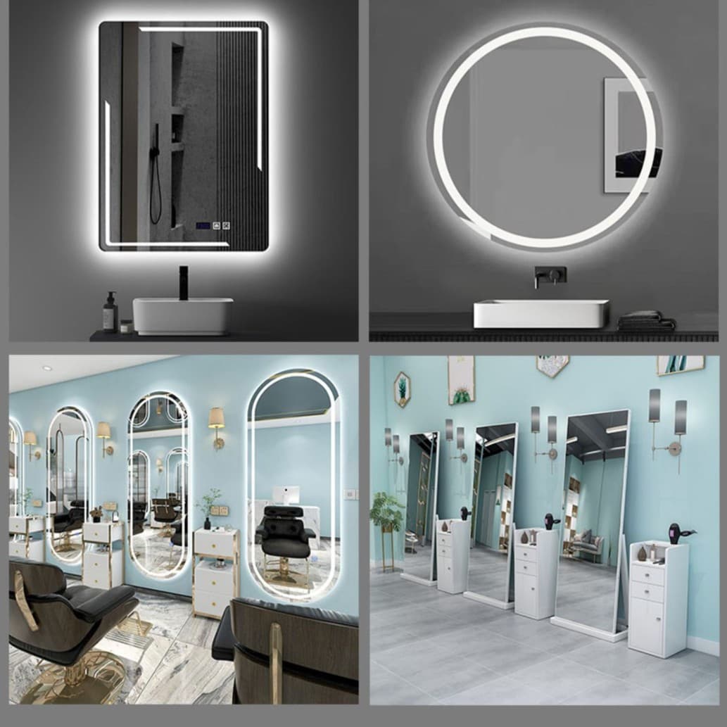 Bathroom Waterproof TV Restroom Mirror Touchscreen Kitchen Smart Magic Mirror Hotel WiFi Magic Mirror Bluetooth Customization