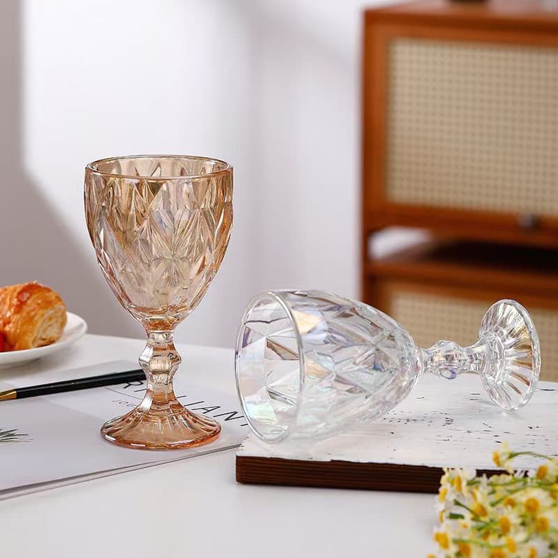 Comerite European glass diamond cup sprayable whiskey red wine cup cocktail cup net red wine foreign wine