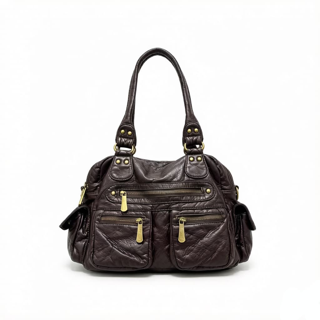 Cross-border exclusive Y2K retro millennium hottie tote bag multi-pocket personalized street distressed crossbody shoulder bag