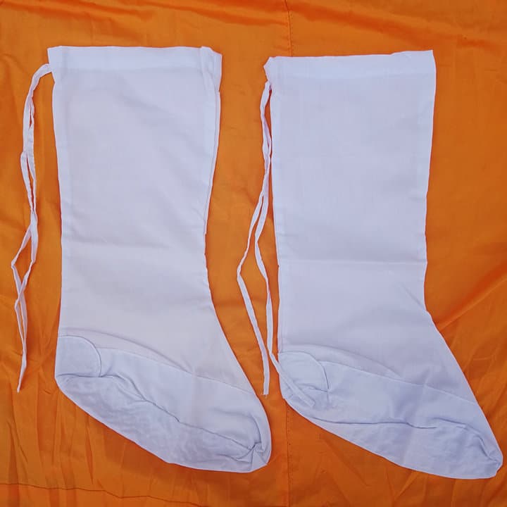 Wudang Taoist Socks Cloud Socks Martial Arts Practice Performance Socks Film and Television Ancient White Cloth Socks