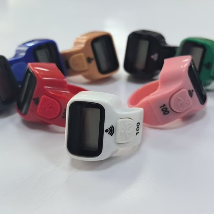 8018 Ring Counter with LED Light, Finger Counter, Voice Announcement at Hundreds, New Model