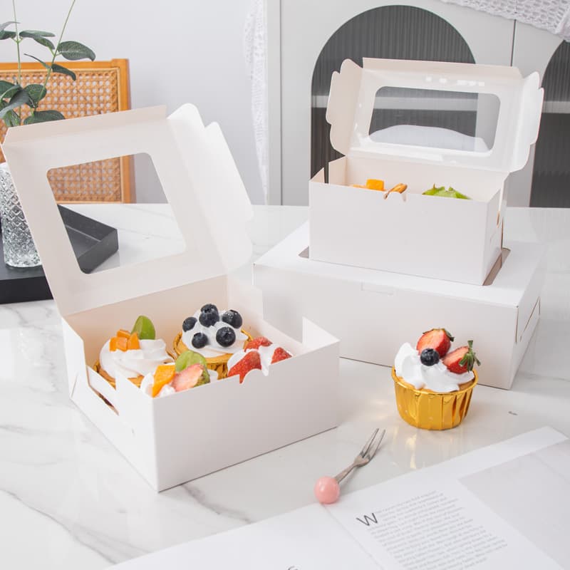 Cupcake packaging box 2/4/6/8/9/12 muffin cup tart transparent baked snack packaging box
