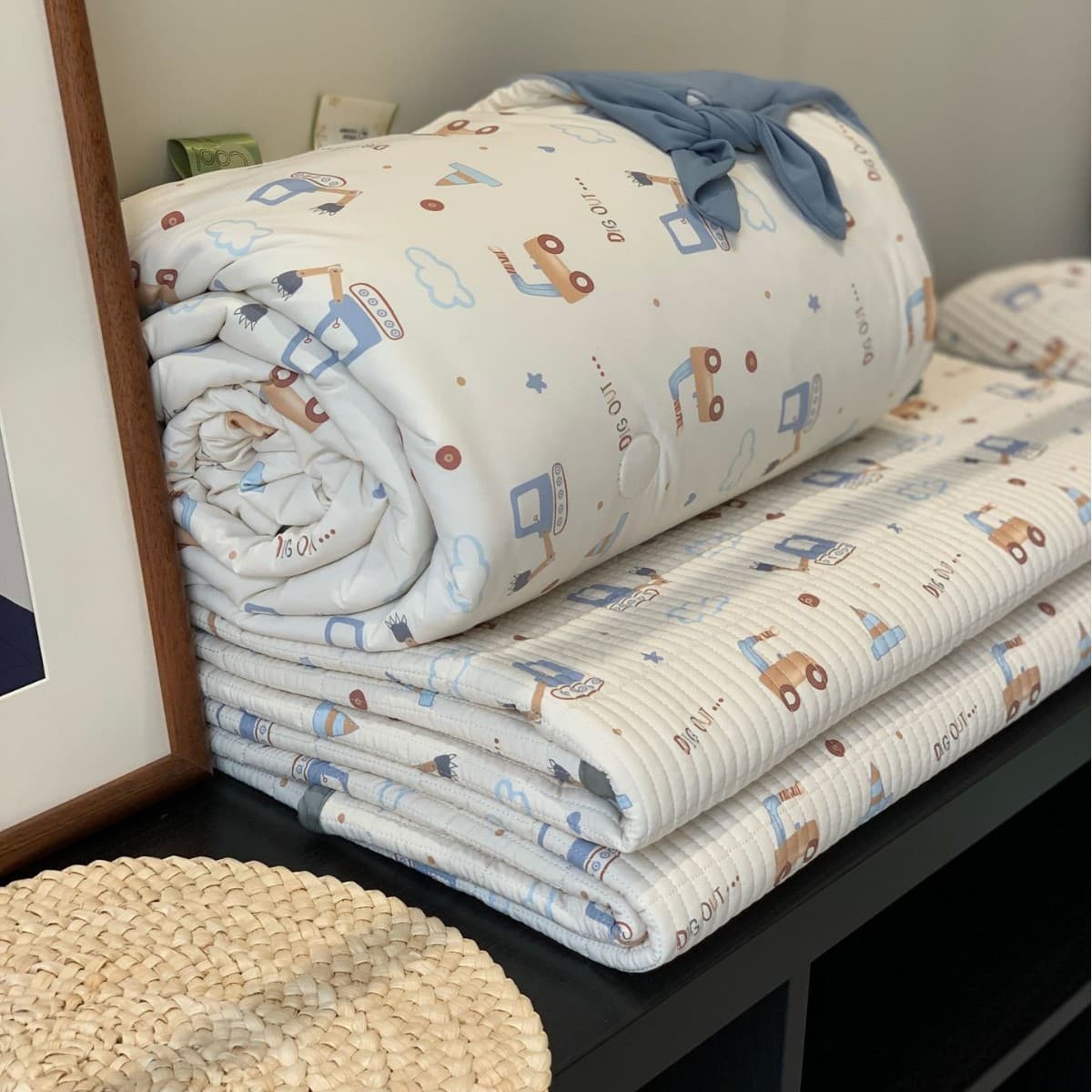 Korean Goose One Side Nylon Plus Spandex Bed Cover Ice Feel Matching Style Machine Washable Summer Cool Quilt Tencel Bed Cover